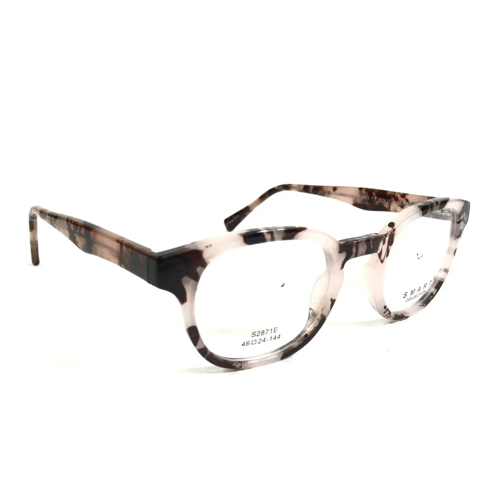Smart Collection Eyeglasses Frame S2871E C3 BROWN DEMI Square Full Rim 46-24-144